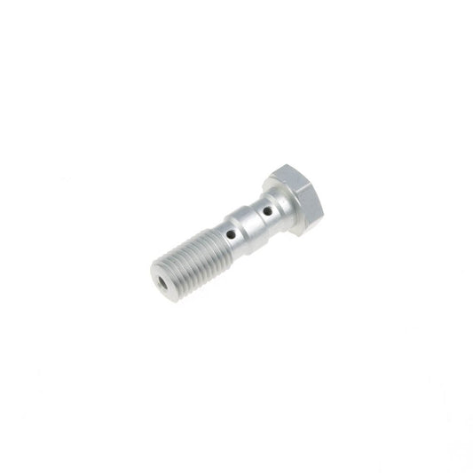 Hydraulic double banjo bolt for brake lines M10 x 1.25 - silver