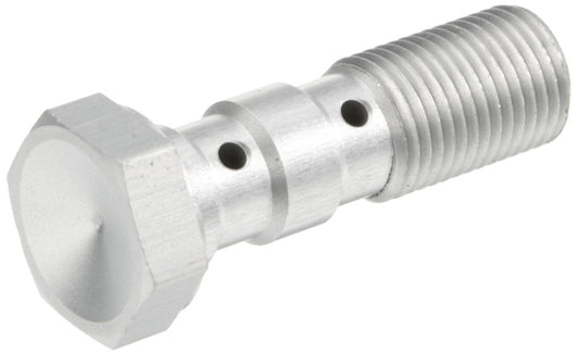 Hydraulic double banjo bolt for brake lines M10 x 1.00 - silver