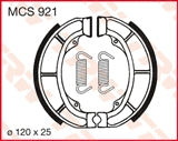 Brake shoes (120x25 mm) Piaggio Diesis, Suzuki AH, AP, AY, UF, UX, AH, AP, CP, UX, UF, AY, LT, LT-F, Derbi (S624)