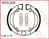 Brake shoes (80x18 mm) (H322) KTM SX 50 Mini 00-07, SX 50 Pro Junior 96-02
