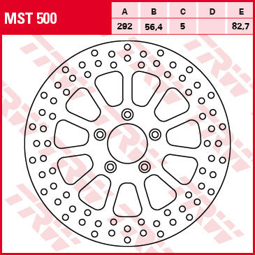 Front brake disc Harley-Davidson 883, 1200, 1450, 1584, 1690 99-14