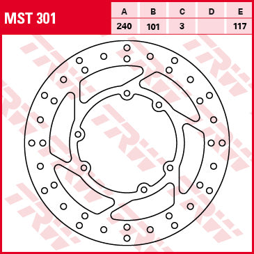 Front brake disc Honda CR 125, 250 95-07, CRF 250, 450 R, X 04-17