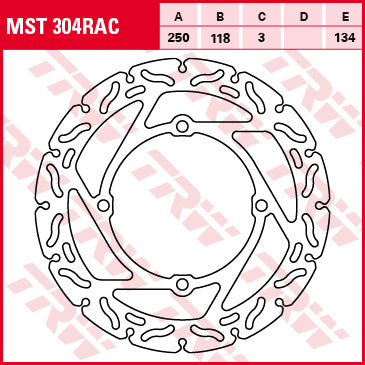Front brake disc Suzuki RM-Z 250 07-09, RM-Z 450 05-