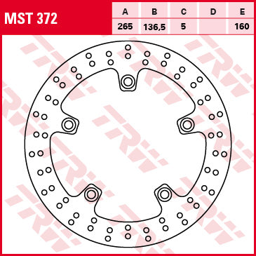 Rear brake disc BMW F 650, 700, 800 GS, R, S, GT 08-, R 1200 GS, Adv, HP2, R nineT, RT, R 05-13, K 1200 R, S 05-09, K 1300 R, S 09-15