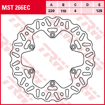 Rear brake disc KTM EXC, SX, XC 250 03-17, EXC, SX, XC 350 10-, SMR, SX, XC 450 03-, EXC, SMR, SX 525 03-07, LC4 625 SC, SXC 02-06