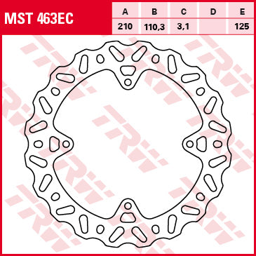 Rear brake disc KTM SX 85 11-, Freeride 250 14-, Freeride 350 12-17