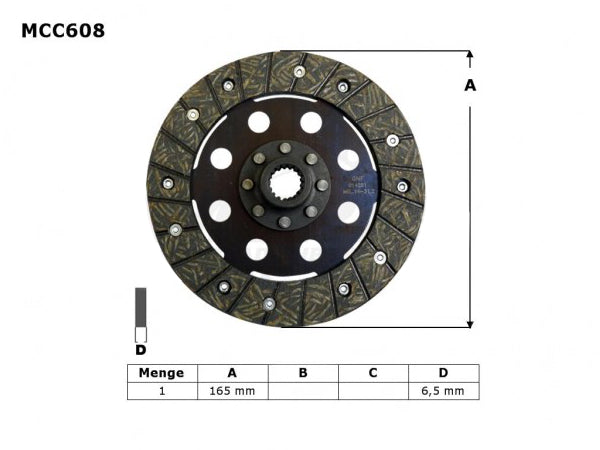 Clutch plate BMW R 1100 R, S 98-05, 1150 GS, Adventure, R, RS, RT 99-06