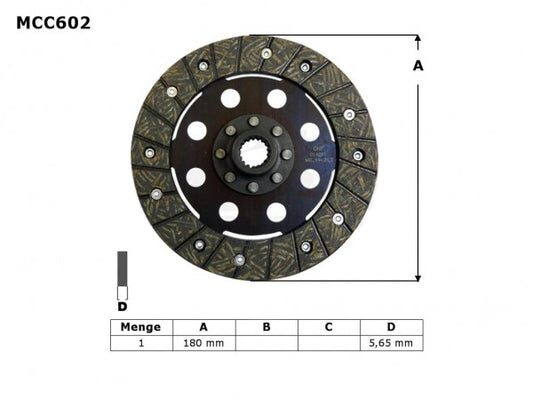 Clutch plate BMW R 850 GS, R, RT 97-99, R 1100 GS 93-99, K 100 LT, RS, RT 83-91, K 1100 LT, RS 92-98, R 1100 R, RS, RT 95-01 (EBS6605)