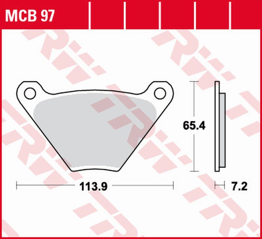 Brake pads KH024/2 organic Harley-Davidson FLH/FXB/FXE/FXEF/FXS 1340 75-85, FL/FLH/FLHS 1200 75-85 front/rear