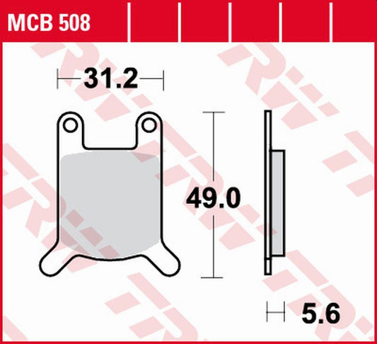 Brake pads KH050 organic Puch Monza 4 80-84, Cobra 6GT, Zundapp KS 50 76-81, KS 80 81-87, Hercules KX-5 84-95 front