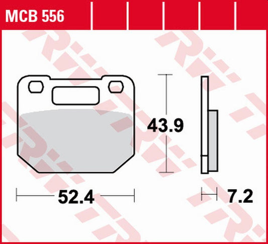 Brake pads KH110 organic Suzuki RG 125 Gamma 85-90, RG 80 Gamma 85-96 front