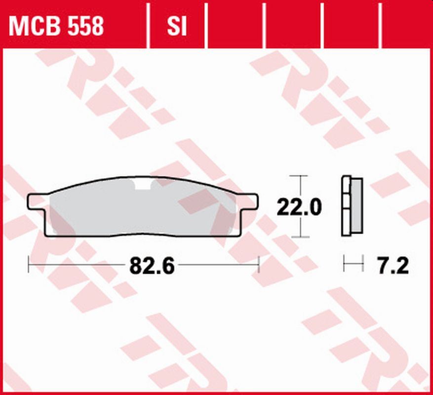 Brake pads KH119 sinter off-road Yamaha YZ 85 02-, DT 50 98-, YZ 65 18-, YZ 80 86-01 front