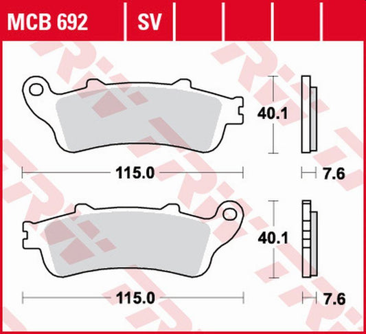 Brake pads KH142 sinter street Honda NTV/NX 650 88-97, ST 1100 Pan European 96-02, Suzuki AN 650 Burgman 04-19 front