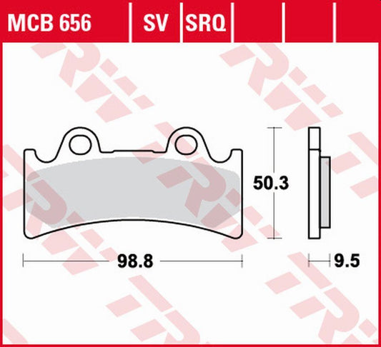Brake pads KH190 sinter street Yamaha FZR 1000 Genesis 95-95, YZF 750R, SP 93-98, Triumph Daytona 900 Super III 94-96 front
