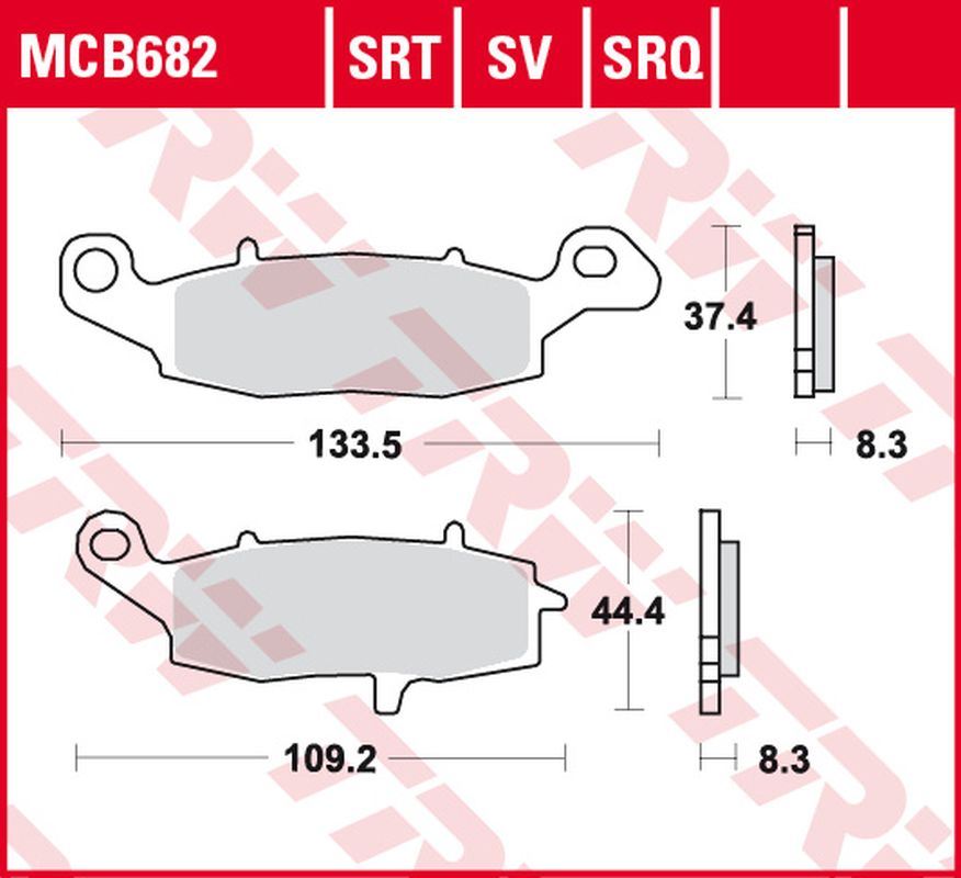 Brake pads KH229 sinter track Suzuki GSF 600, 650 Bandit 00-06, DL 650 V-Strom 04-, SV 650 03-, GSR 750 11-16, Kawasaki Ninja 400 11-, ER-6 06-16, VN 1500, 1600 00-08, VN 1700 09-17 front left
