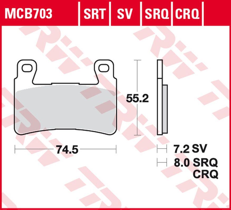 Brake pads KH265 carbon racing Honda VTR 1000 SP1, SP2 00-07, CBR 900RR Fireblade 98-03 front