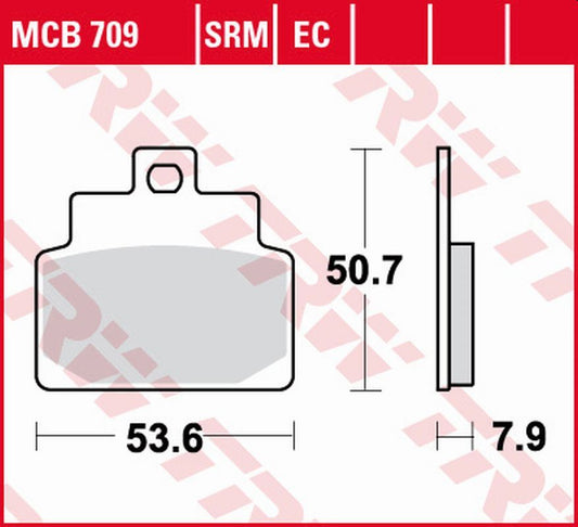 Brake pads KH301 organic Aprilia Mojito 125 02-12, SR 150 00-02, Leonardo 125 99-05, Scarabeo 4T 100 01-09, Company 125 09-13 front