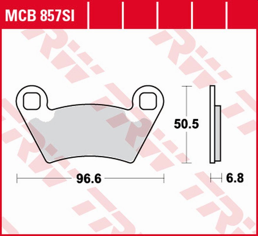 Brake pads KH354 sinter off-road Polaris Ranger 900 11-, Ranger 800 10-12, GEM 1400 10-, Ranger 700 4x4/6x4/6x6 06-09 rear