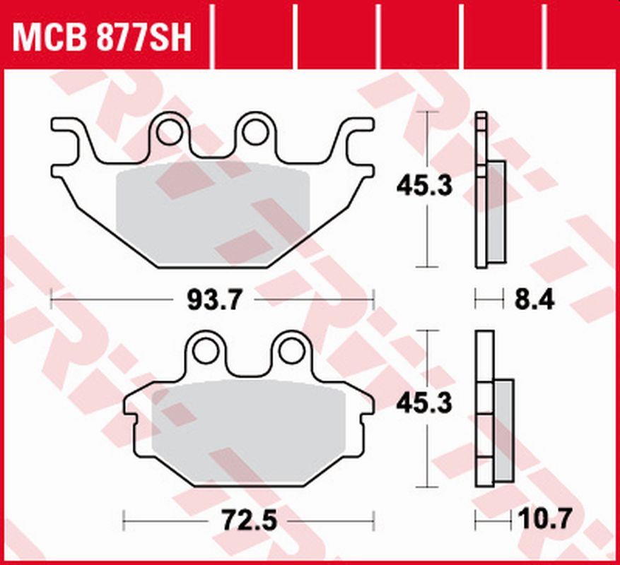 Brake pads KH377 sinter street Indian Scout 1130 16 rear