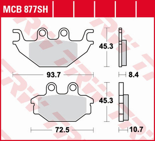 Brake pads KH377 sinter street Indian Scout 1130 16 rear