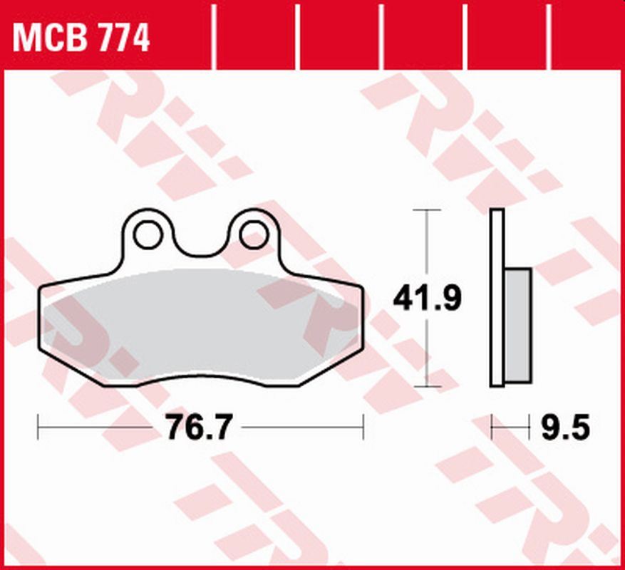Brake pads KH393 organic Yamaha XC 125 X Cygnus 04-09 front