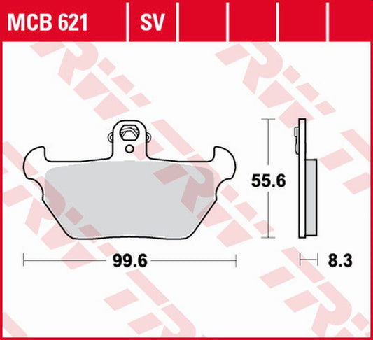Brake pads KH407 organic BMW K 1100 LT, RS 90-98, R 80R 91-95 front
