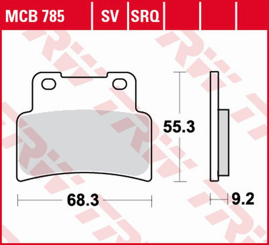Brake pads KH432 sinter street Yamaha MT 125, YZF 125R 14-, Aprilia RS 125 07-13, SL 750 Shiver/Dorsoduro 07-17, NA 850 Mana 07-16, SL 900 Shiver, SMV 900 Dorsoduro 17- front