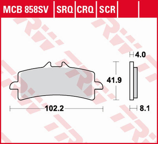 Brake pads KH447 sinter carbon MV Agusta F3 675, 800 14-, KTM Duke 890 20-, Triumph Speed Triple 1050 15-, Ducati Diavel 1200 11-18, Aprilia RSV4, Tuono V4 15-, Honda CBR 1000RR Fireblade 14-, BMW HP4 1000 12-16 front
