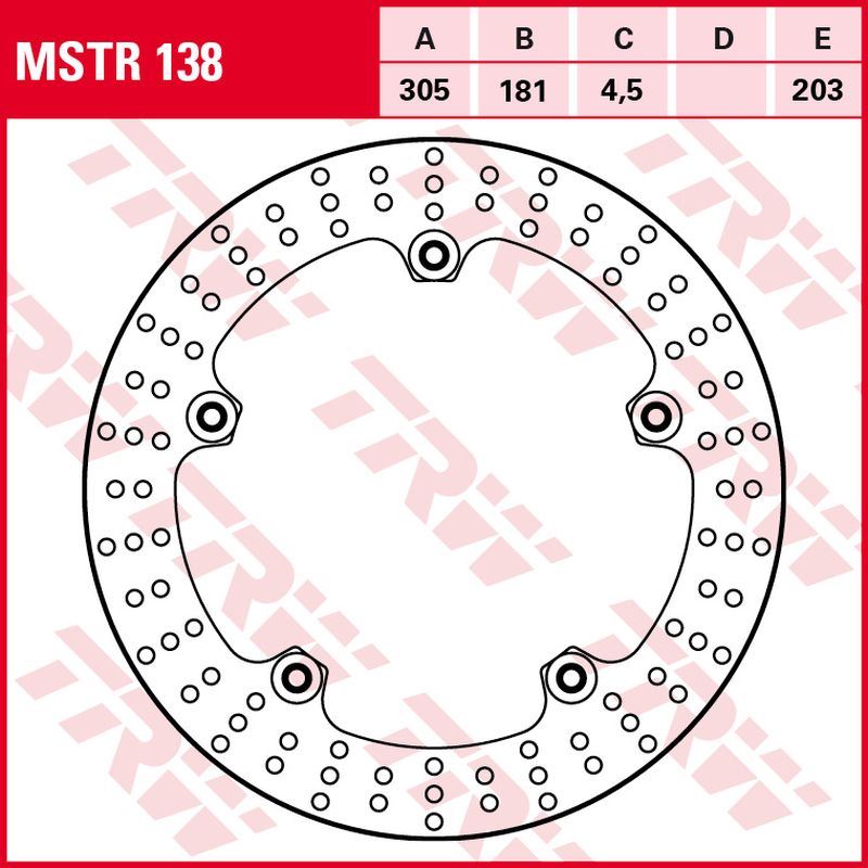 Front brake disc BMW R 1200 GS, Adventure 08-13 (305x181x4.5 mm)