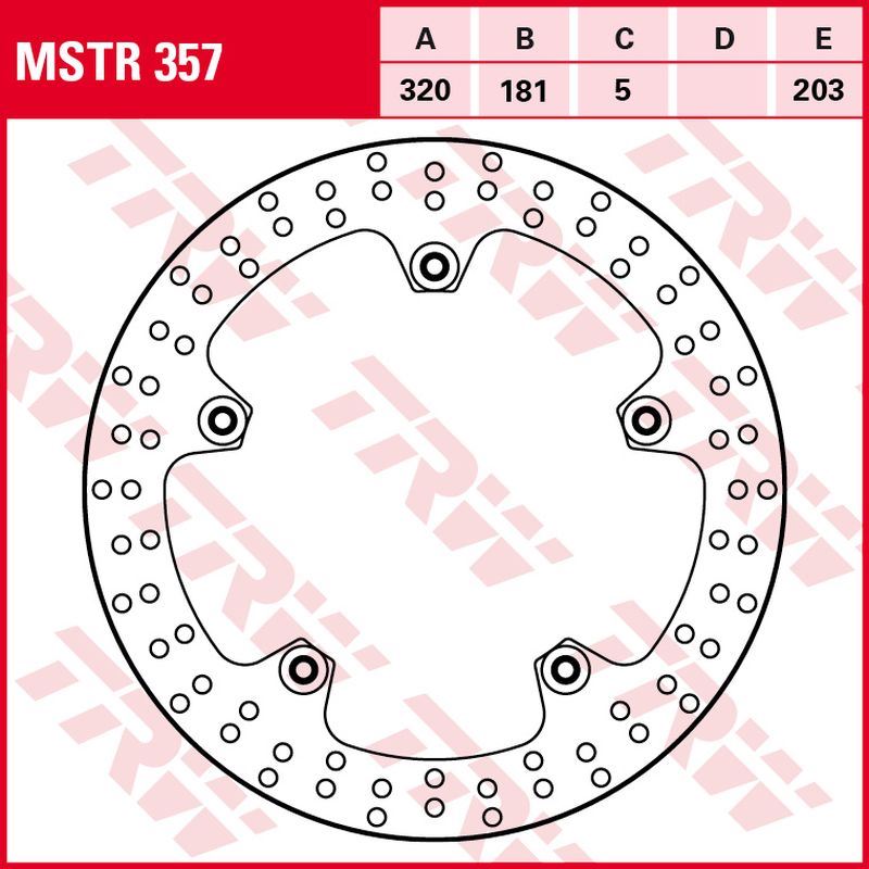 Front brake disc BMW R 850 R, RT 01-07, R 1100 S 01-05, R 1150 R, RS, RT 00-06, K 1200 S, GT 05-08, K 1200 LT 99-09, R 1200 HP2 04-08 (320x181x5 mm)