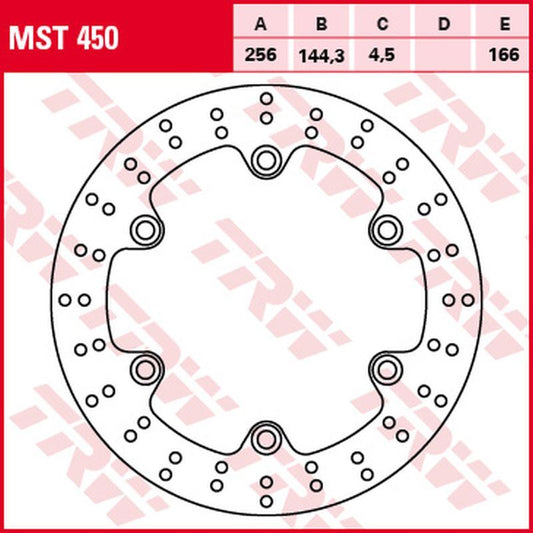 Front brake disc Honda NSS 125 Forza 15-, SH 300 07- (256x144x4.5 mm)