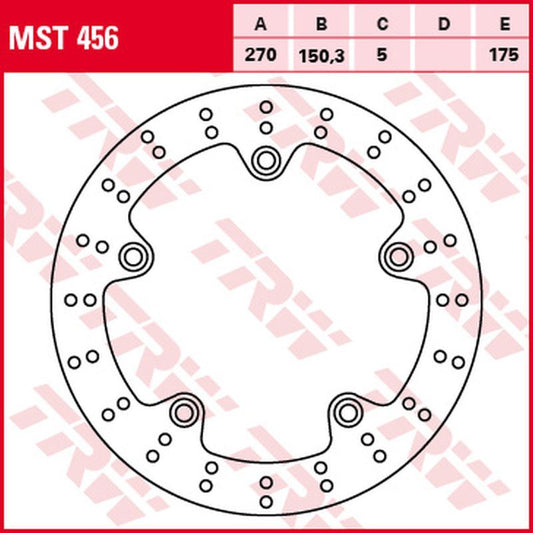 Front/rear brake disc BMW C 600 Sport 11-15, C 650 GT 11-, C 650 Sport 16- (270x150x5 mm)