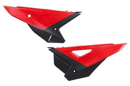 Rear side panels set CRF 250 R/450 R 25 color OEM (red/black)