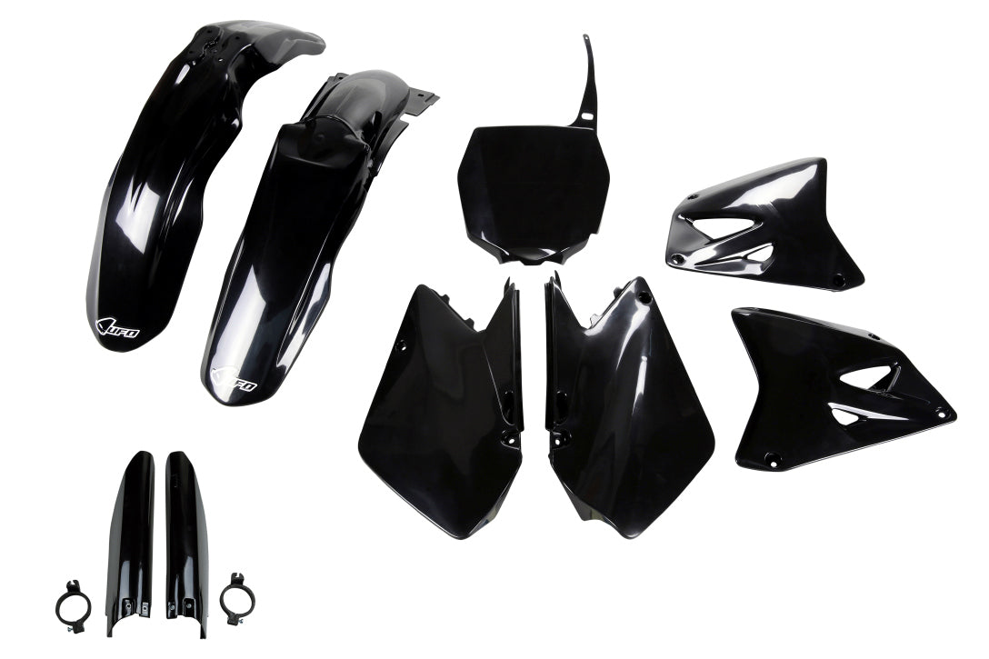 Full plastics kit with fork guards Suzuki RM 125/250 01-22 color black