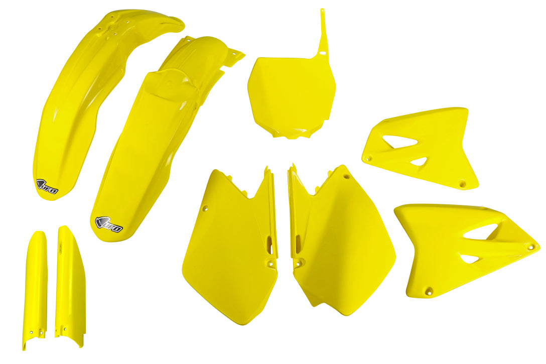 Full plastics kit with fork guards Suzuki RM 125/250 06-24 color yellow