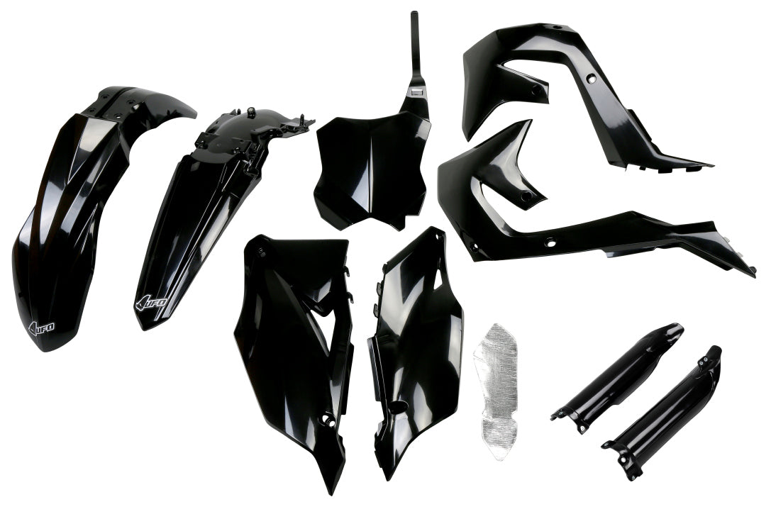 Full plastics kit with fork guards Kawasaki KXF 250 21-24, KXF 450 19-23 color black