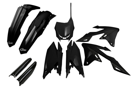 Full plastics kit with fork guards Suzuki RM-Z 250 19-25, RM-Z 450 18-25 color black