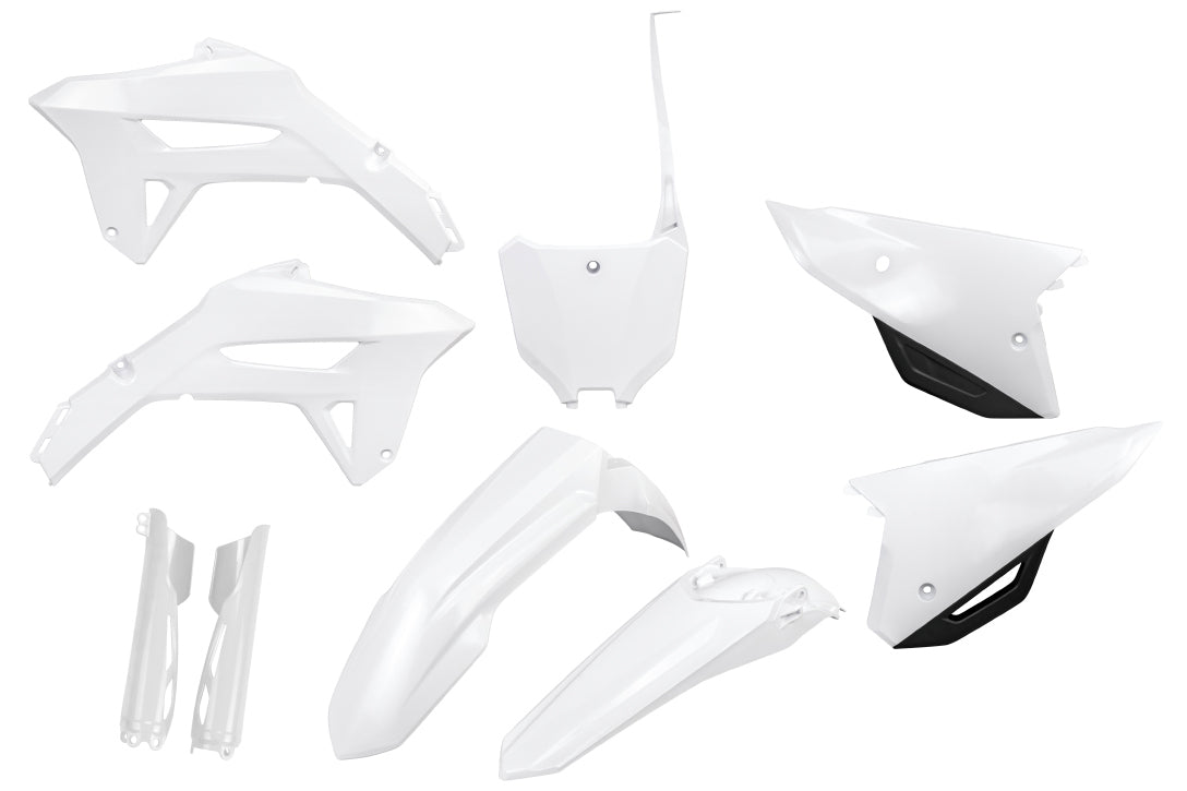 Full plastics kit with fork guards Honda CRF 250R 22-24, CRF 450R 21-24 color white