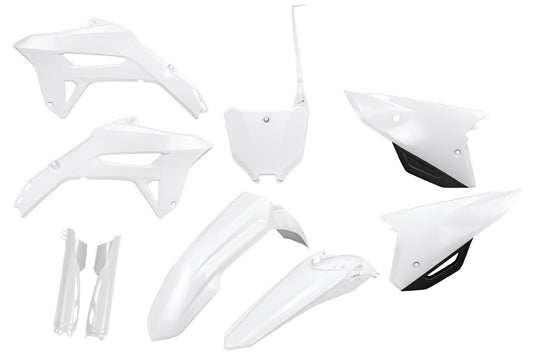 Full plastics kit with fork guards Honda CRF 250R 22-24, CRF 450R 21-24 color white
