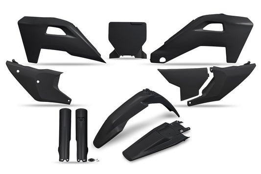 Full plastics kit with fork guards Husqvarna TC 125/150/250/300 25, TX 300 25, FC 250/350/450 25, FX 350/450 25 color black