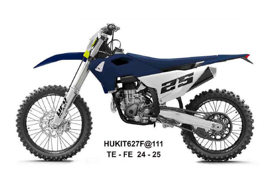 Full plastics kit with fork guards Honda CRF 250 R / 450 R 25- color navy/white