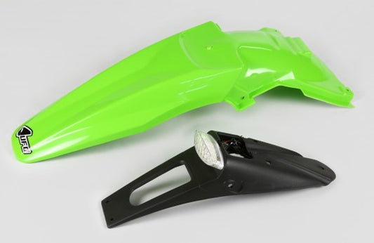 Rear fender Kawasaki KLX 450 R 07-25 with light color green (enduro with LED light)