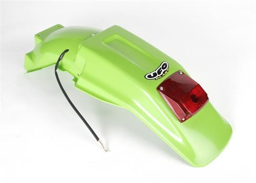 Rear fender Kawasaki KXF 250/450 06-08 with light color green (enduro with LED light)