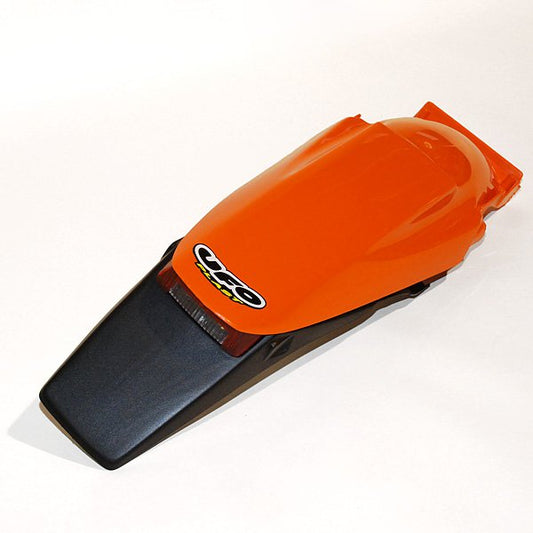 Rear fender KTM 2T 98-03, 4T 00-03 fender without side panels with light color orange