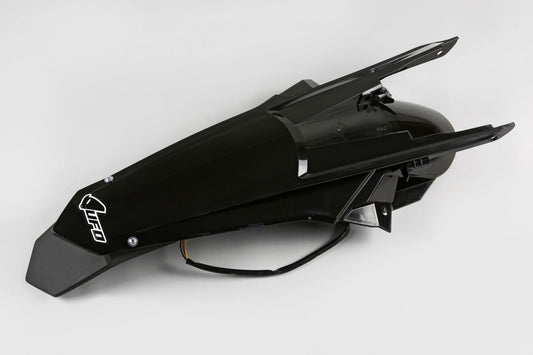 Rear fender KTM EXC 125/150/250/300 TPI, EXC-F 250/350/450/500 17-19 color black (enduro with LED light)