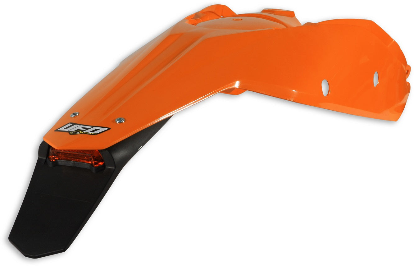 Rear fender KTM SX 07-10, EXC 08-11 with light color orange (enduro with LED light)