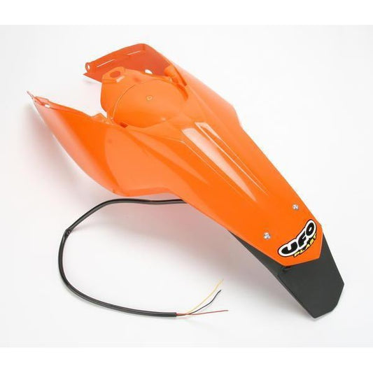 Rear fender KTM SX/SX-F 11-13 with lamp color orange (enduro with LED light)