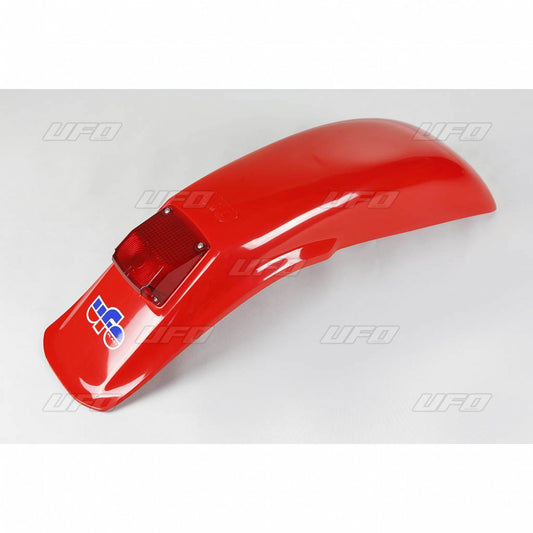 Rear fender vintage cross enduro (125/250/500 cc) 83-93 color red (with lamp)