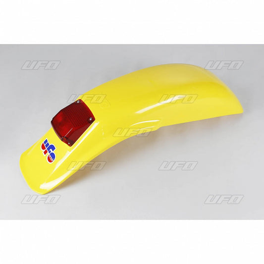 Rear fender vintage cross enduro (125/250/500 cc) 83-93 color yellow (with lamp)
