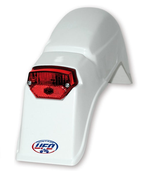 Rear fender vintage KTM GS 80-83 color white (with lamp) (oldtimer)